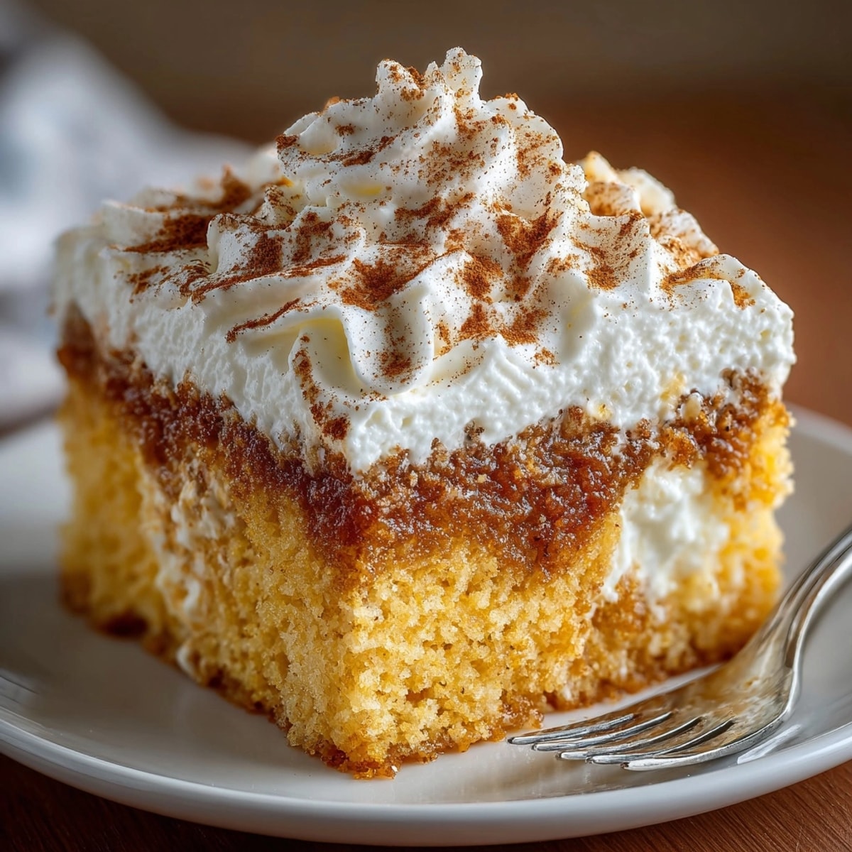 Homemade Pumpkin Spice Tres Leches Cake: spiced autumn flavors in a rich, decadent dessert.