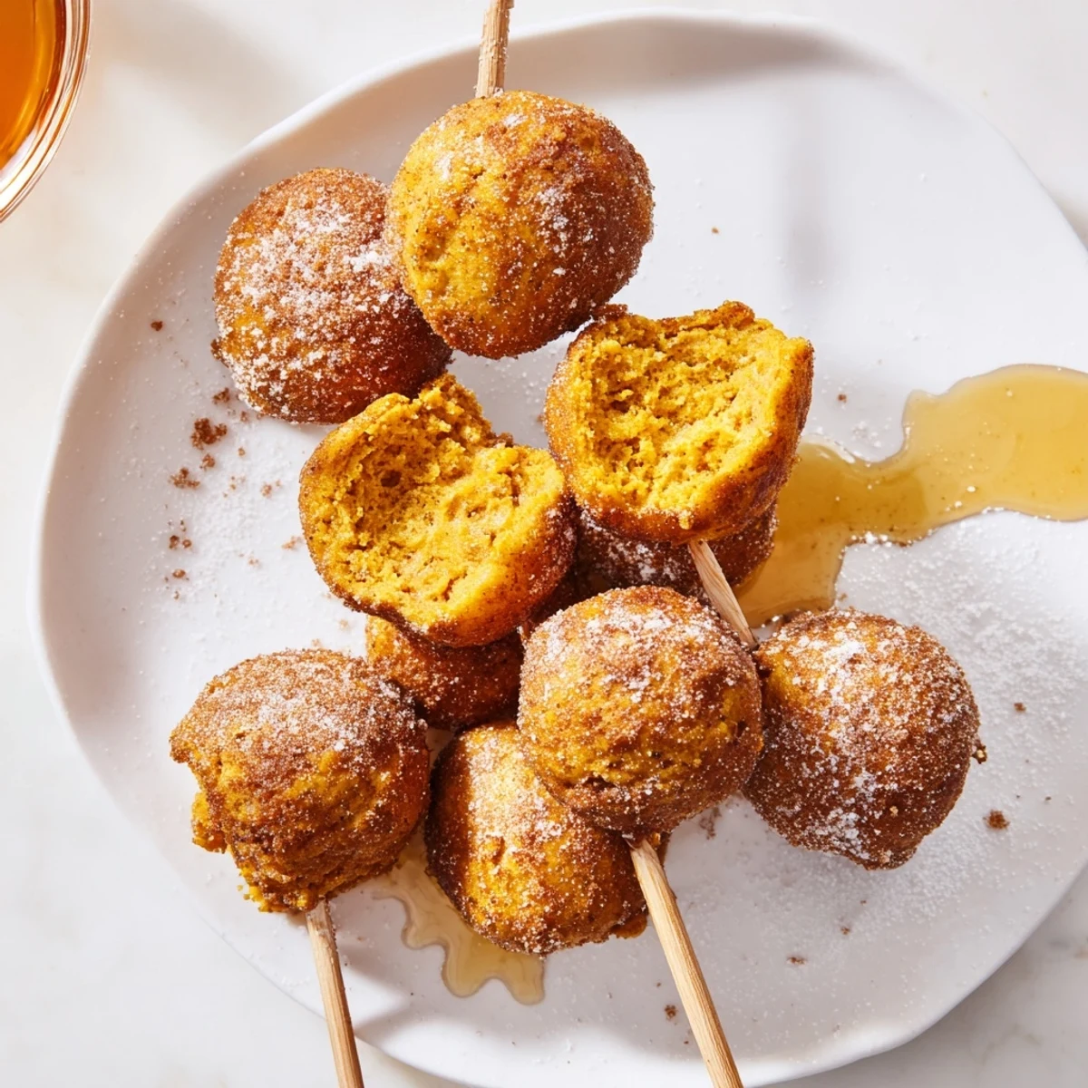 Pumpkin Muffin Pancake Pops