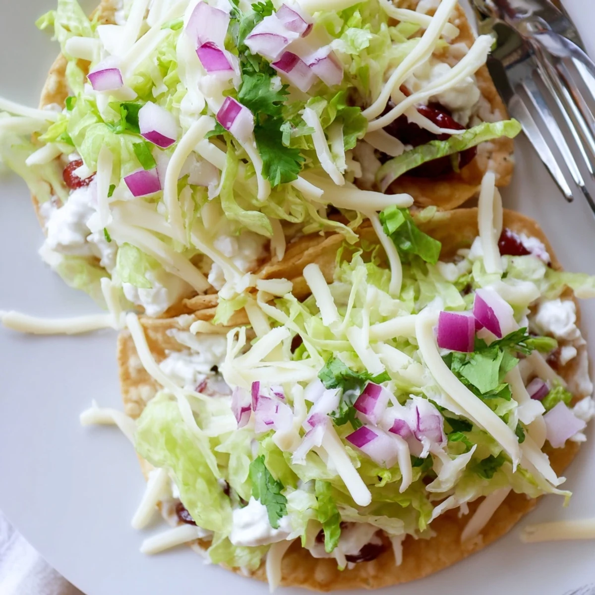 Delicious tacos loaded with zesty cranberry dip and vibrant fresh ingredients.