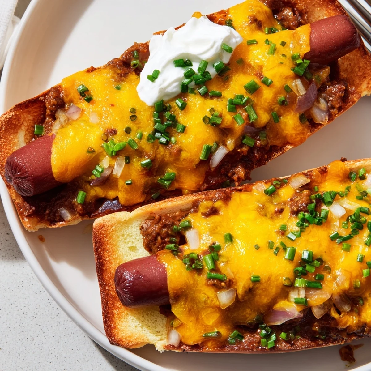 Hearty Chili Dog Casserole, perfect for family dinners and game day feasts.  
