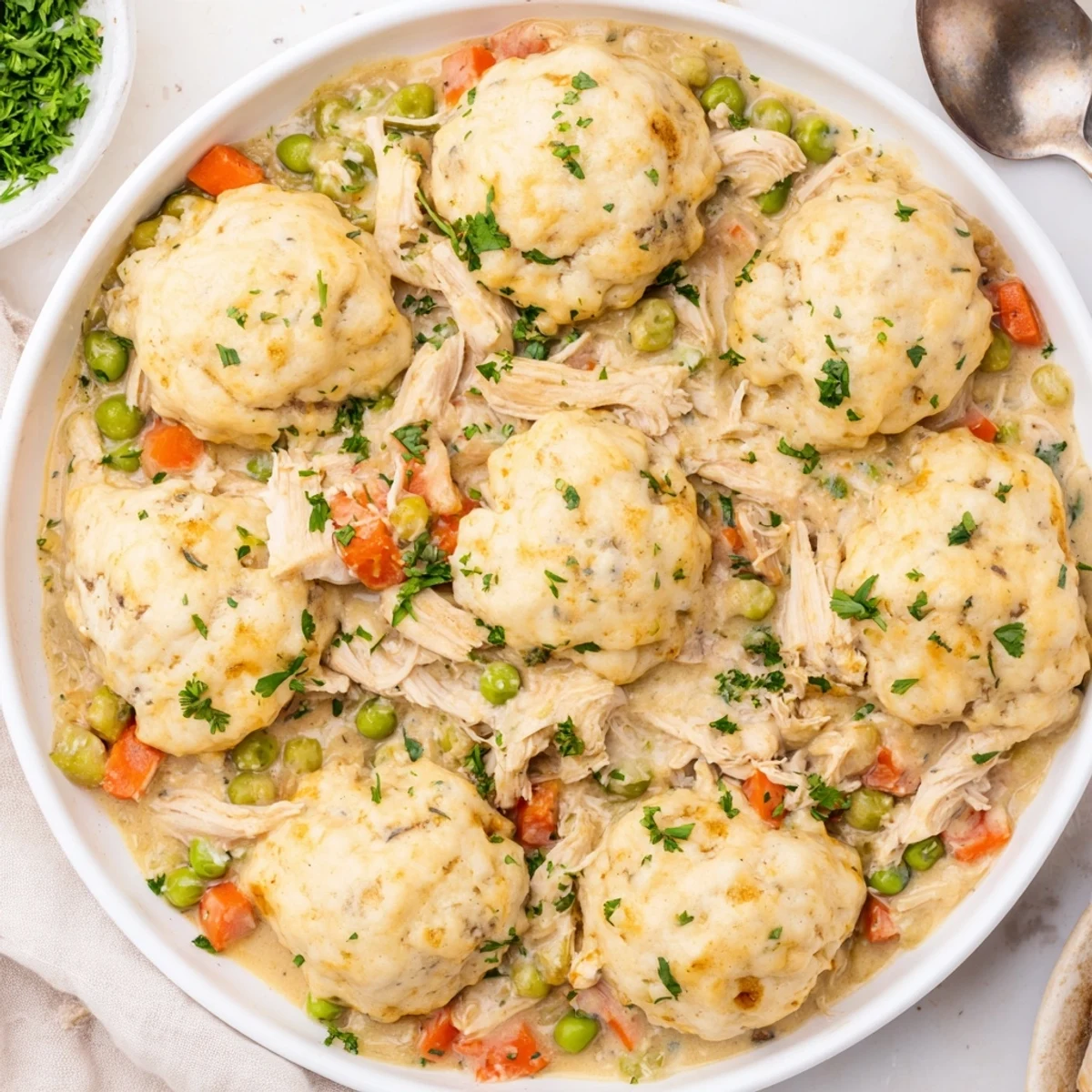 Chicken Dumplings Comforting Casserole