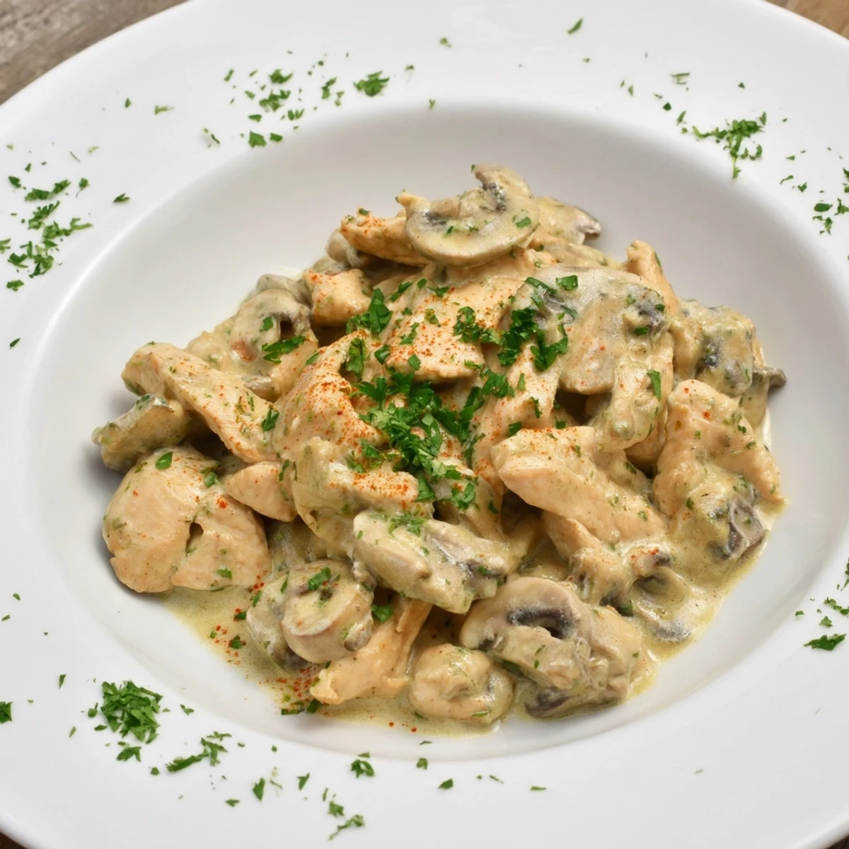 Creamy Chicken Stroganoff