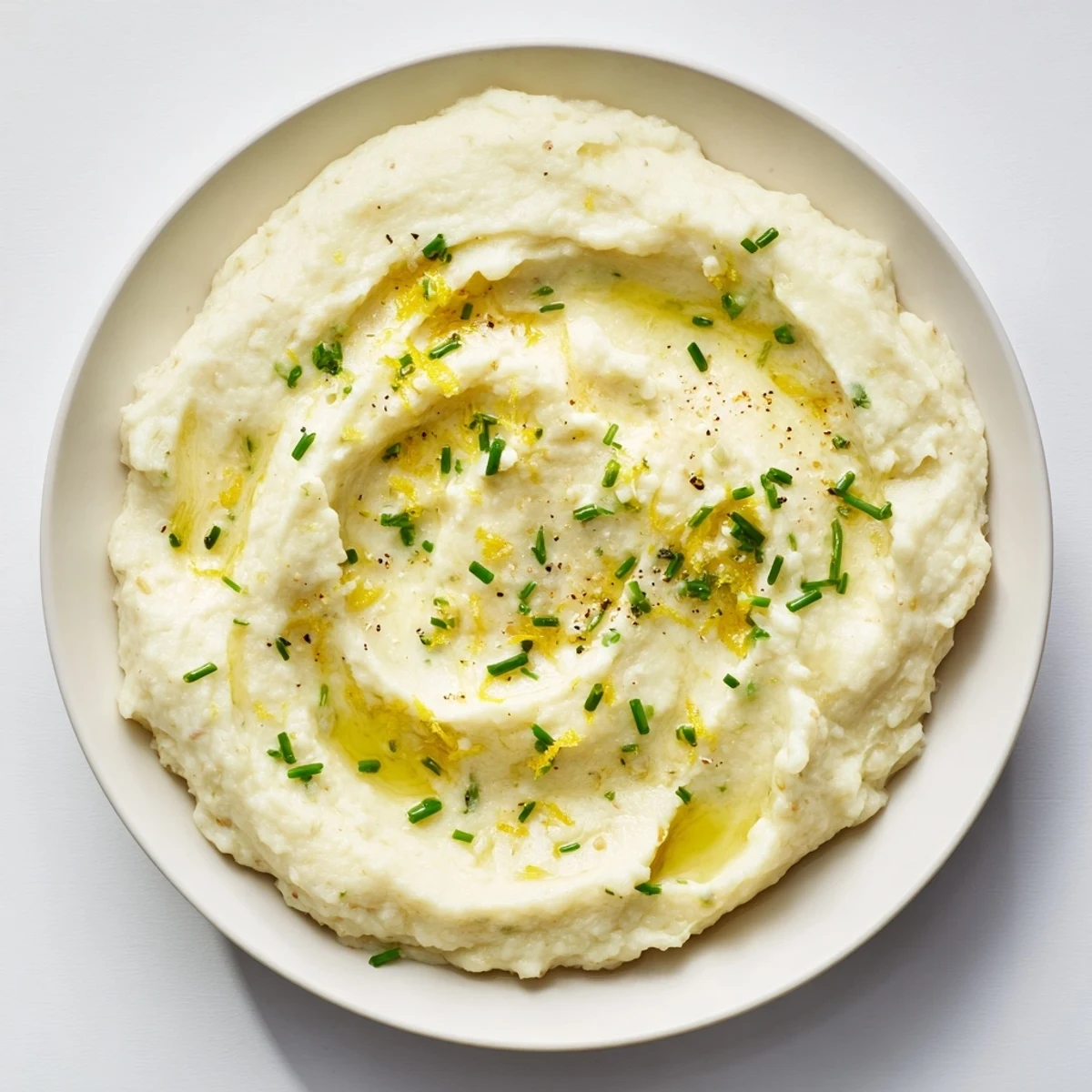 Cauliflower Mash with Garlic Lemon