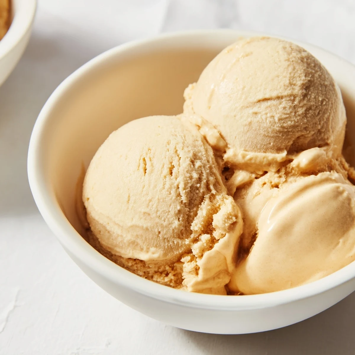 Frozen banana and peanut butter transformed into delicious, easy peanut butter banana ice cream.