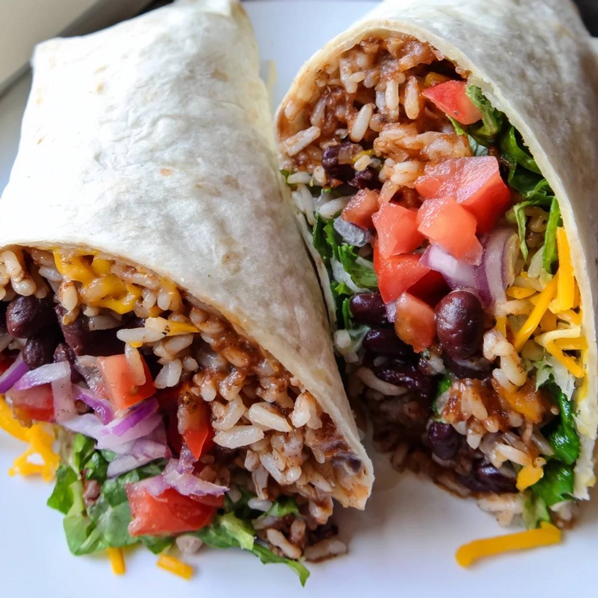 Rice Bean Burritos