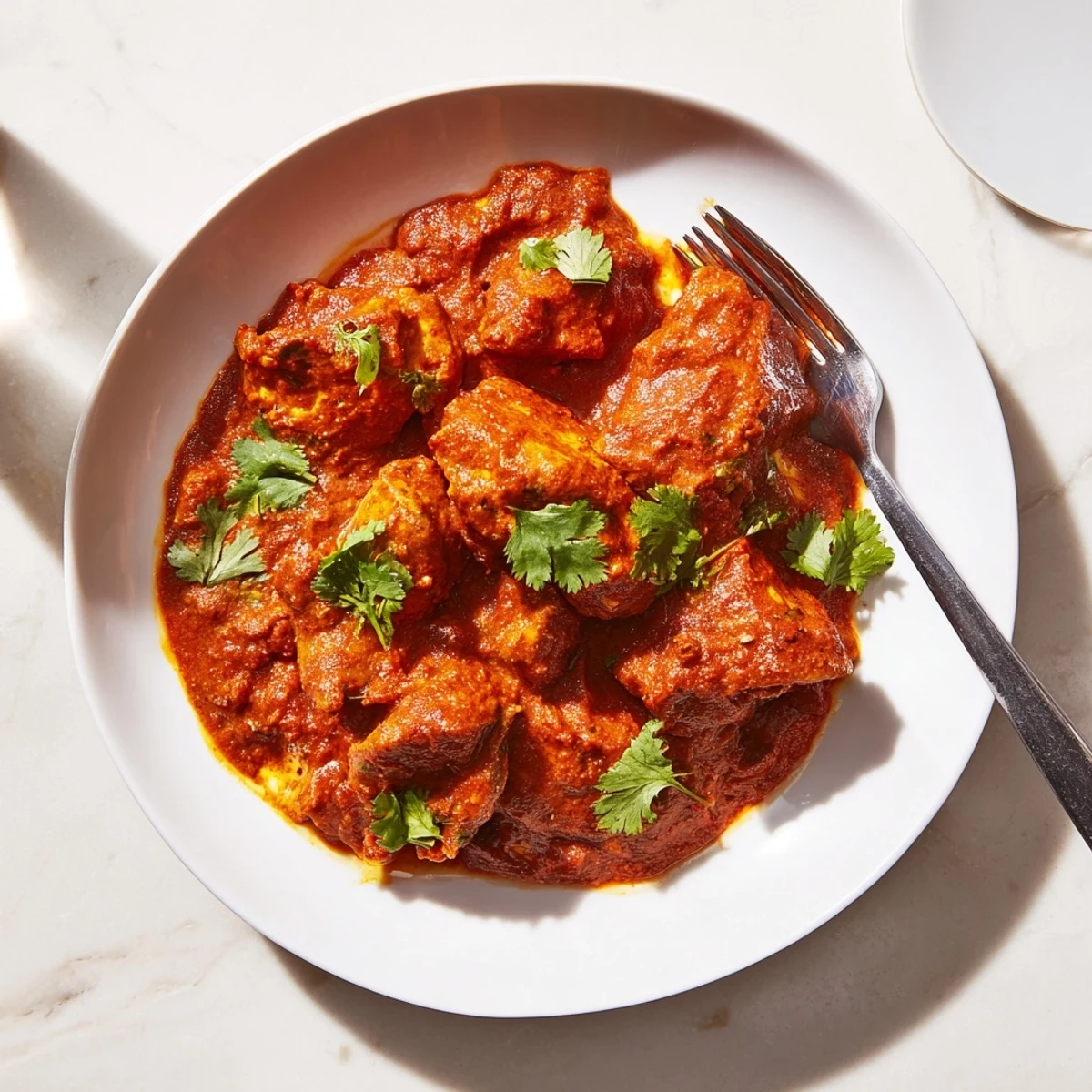 Mouthwatering Instant Pot Chicken Tikka Masala, creamy and dairy-free, bubbling in the pot, ready to serve.