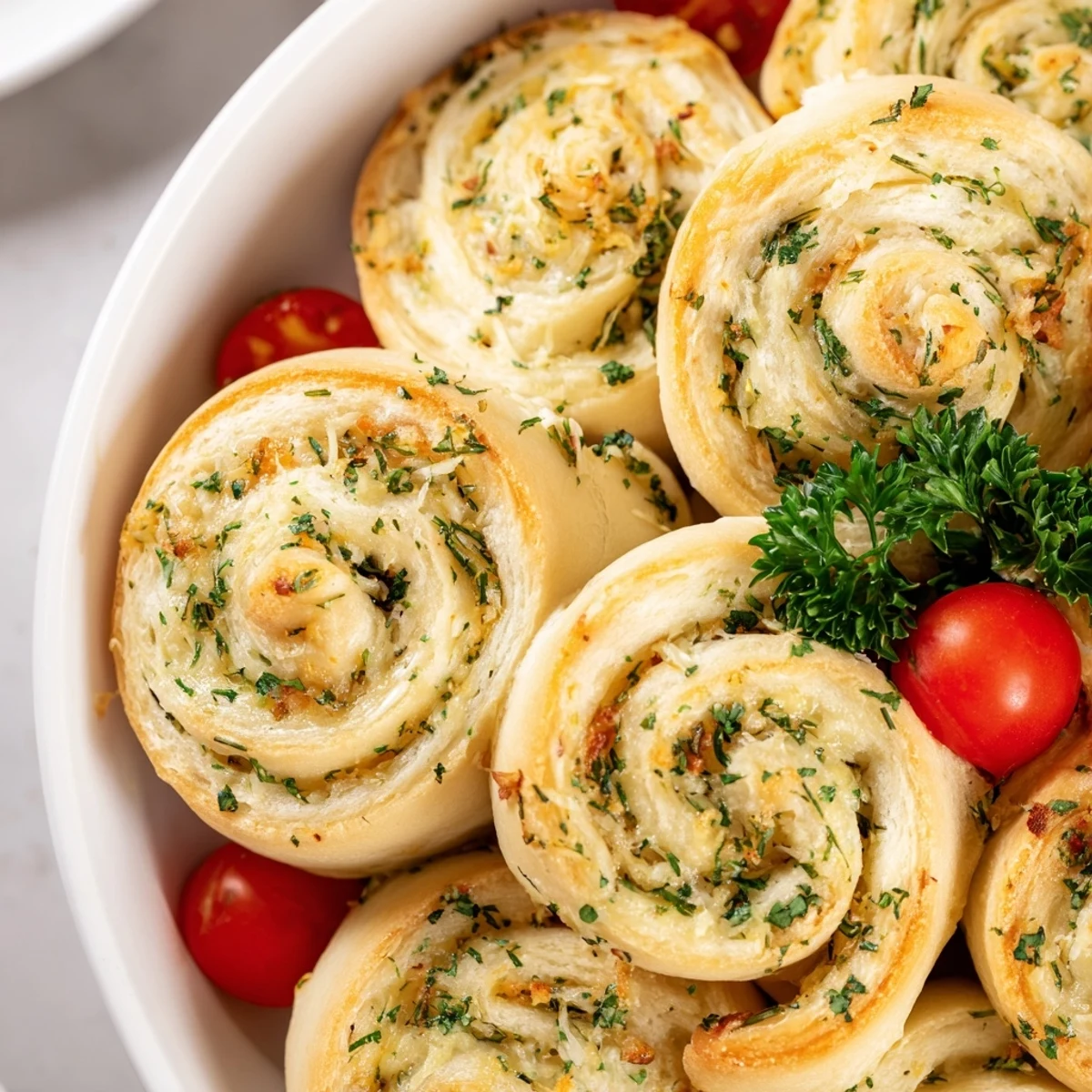 Golden, flaky Budget Christmas Crescent Roll Trees, a savory holiday appetizer with melted cheese and herbs.