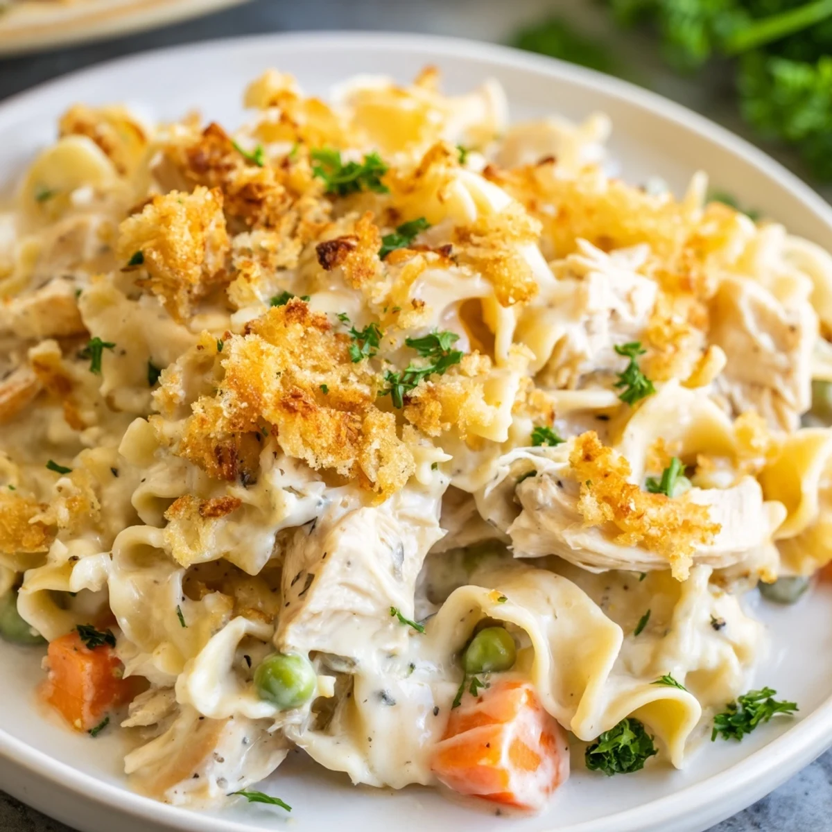 Baked Cream Chicken Noodle