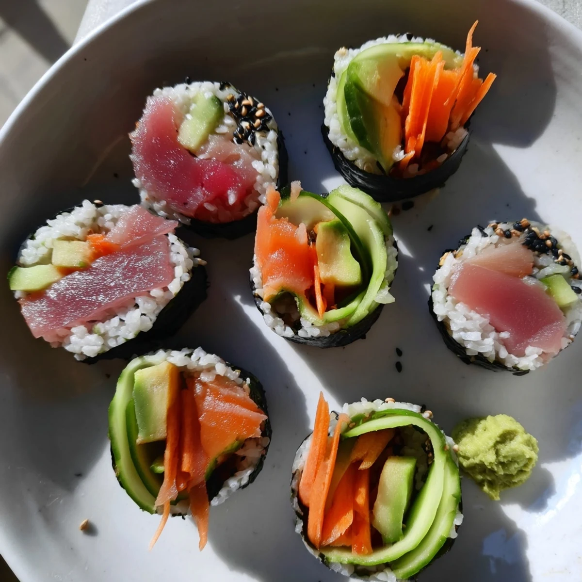 Sail Away Boat-Shaped Sushi Platter: A vibrant display of fresh sushi, ideal for a party appetizer or main dish.