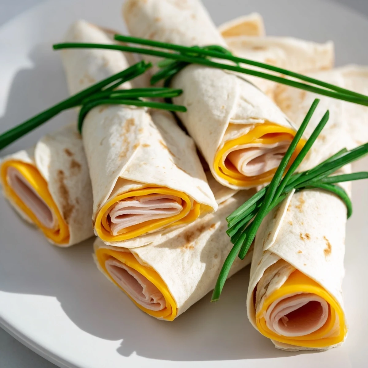 Savory Graduation Cap Diploma Snack Wraps presented on a platter with colorful tassels, perfect for a graduation party.