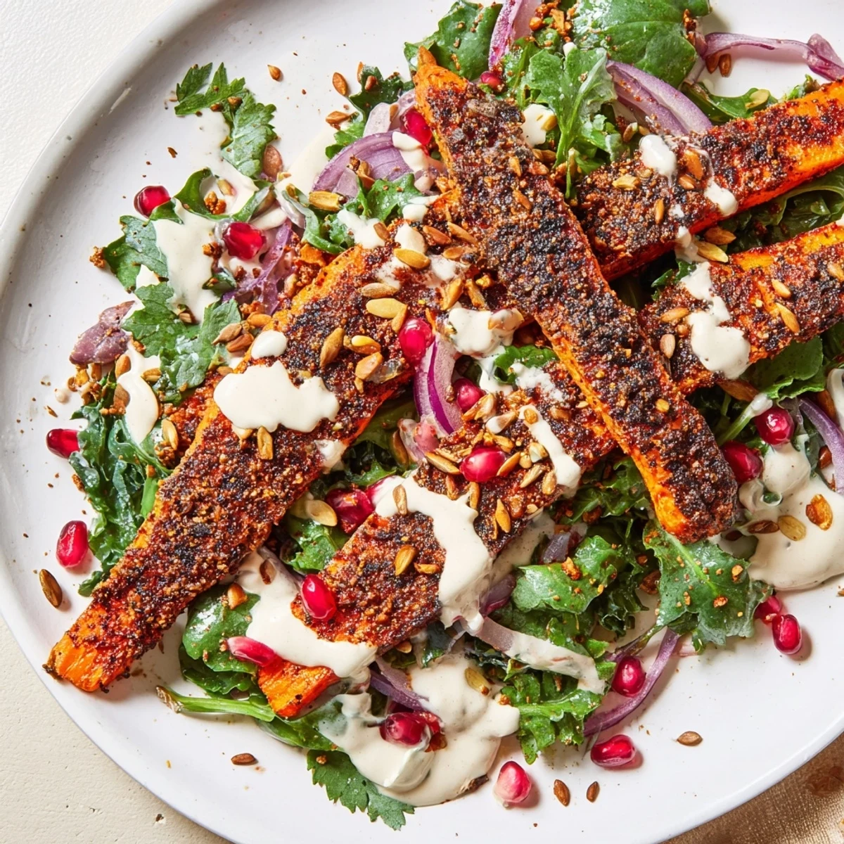 Roasted Carrot Tahini Lemon