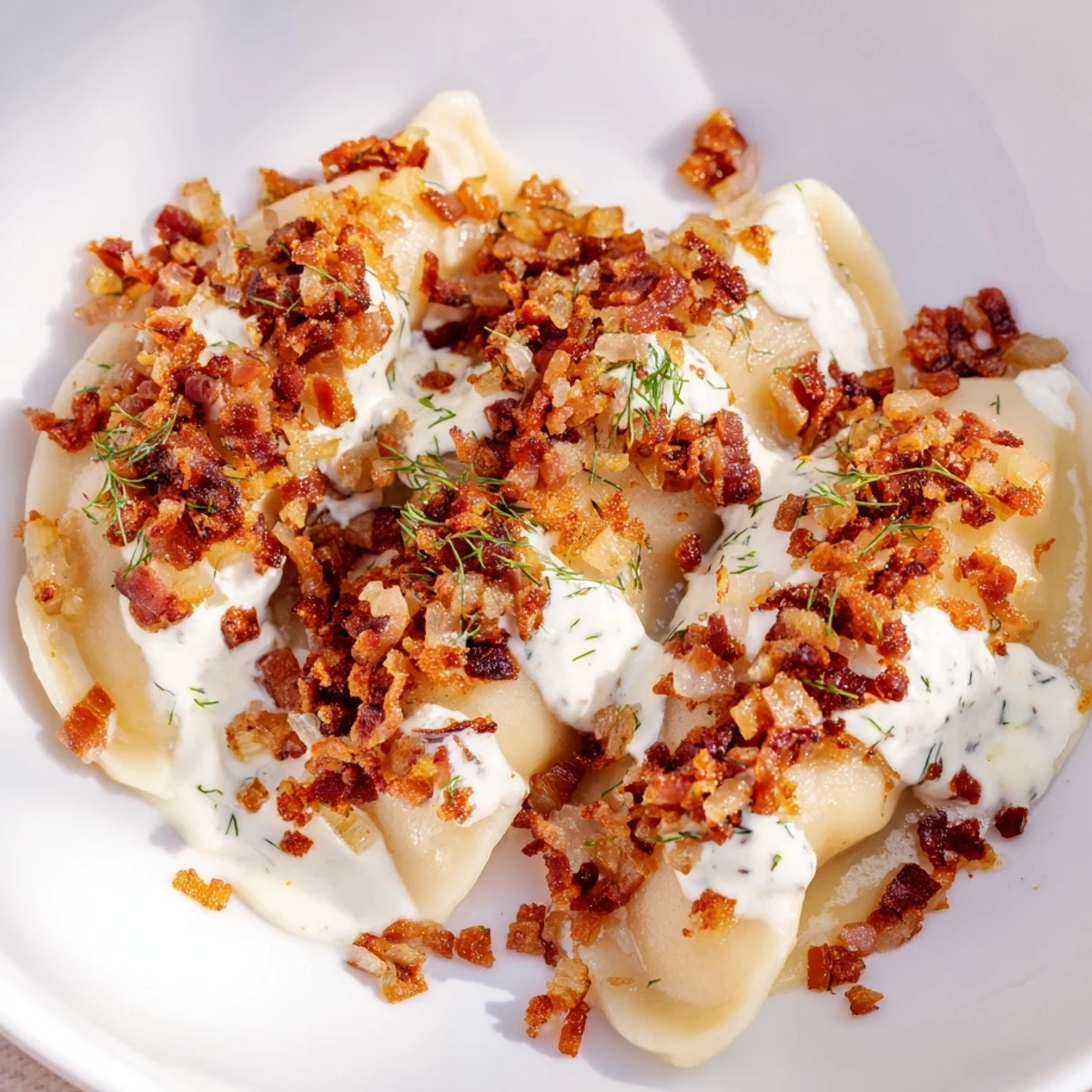 A close-up of hearty Lithuanian Cepelinai, showcasing savory meat filling inside potato dumplings.