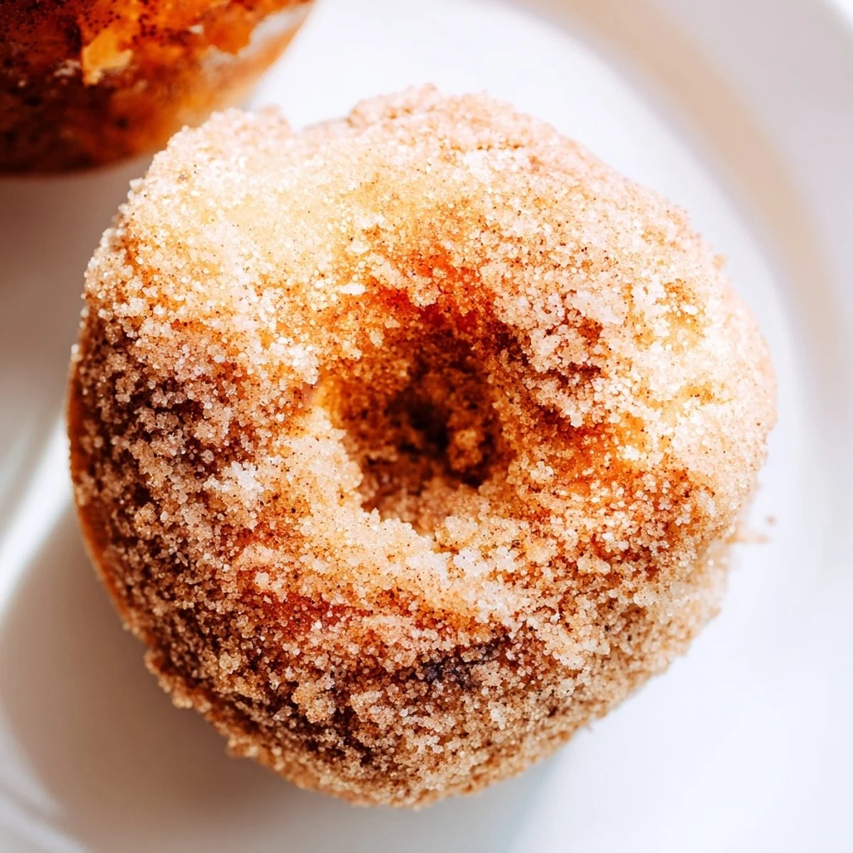 Freshly made air fryer cinnamon sugar donuts, boasting a golden crust, perfect for a quick breakfast or dessert.