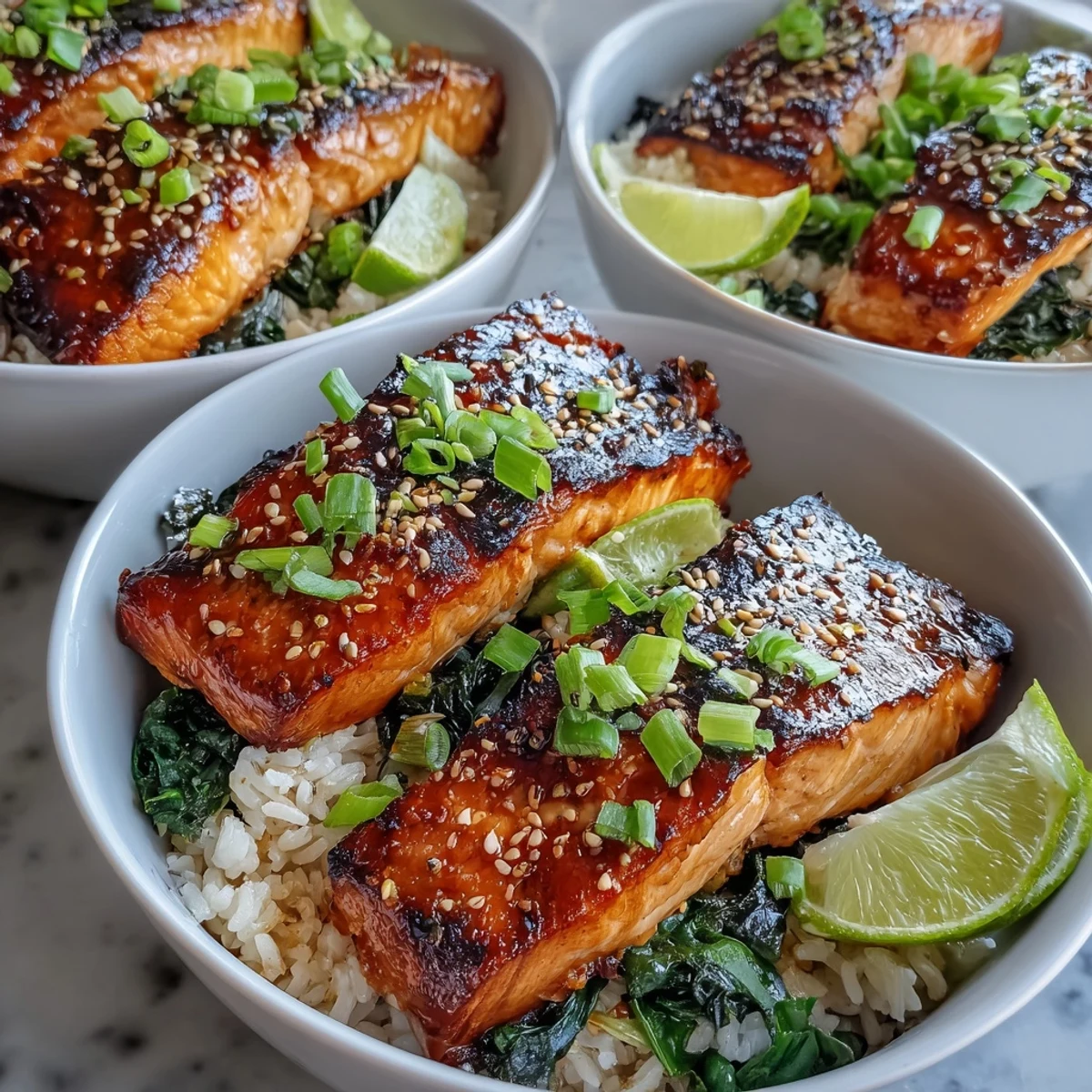 Miso Glazed Salmon Bowl