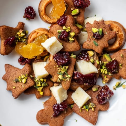 Festive Christmas Joy Trios arranged on a platter offer delicious sweet and savory treats for sharing.