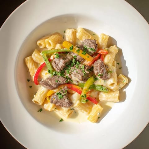Philly Cheese Steak Pasta