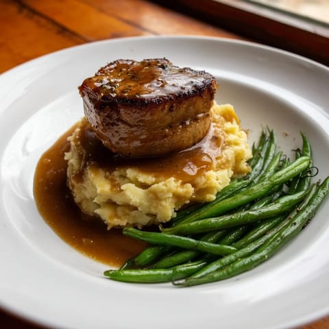 Pork Chops Cheddar Mash