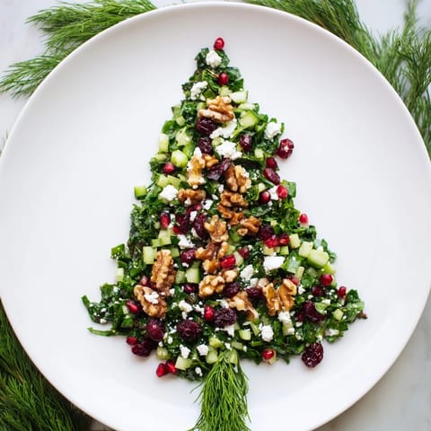 Tangy feta cheese sparkles on a cranberry & feta cheese tree dip salad, ready to be scooped with crackers.