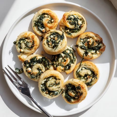 Savory Spinach Feta Pinwheels
