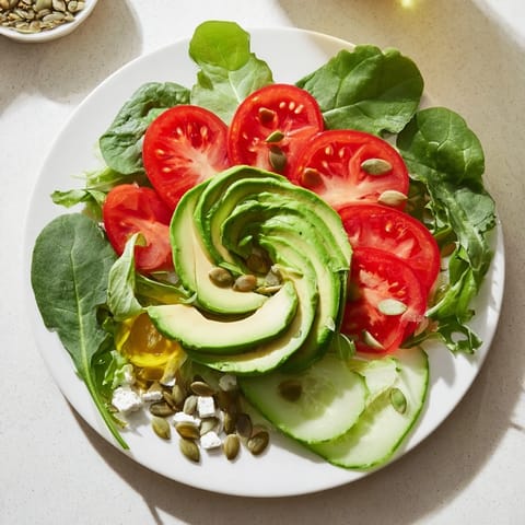 A visually appealing Golden Ratio Salad, featuring colorful vegetables arranged artistically on a platter.