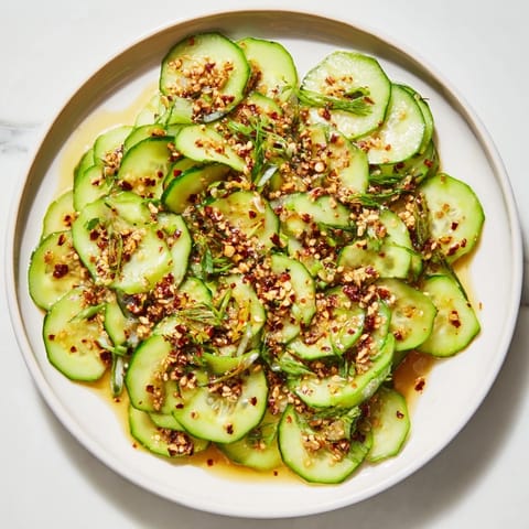Cucumber Shaker Salad Chili Crisp