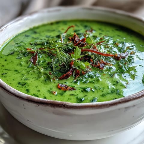 Spinach Coriander Lemongrass Soup