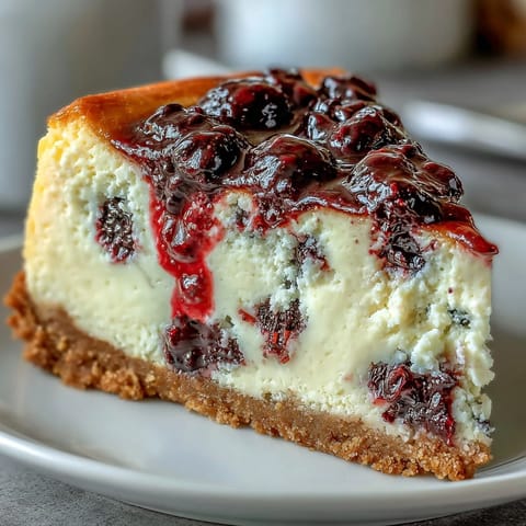 Black Currant Cheesecake Delight