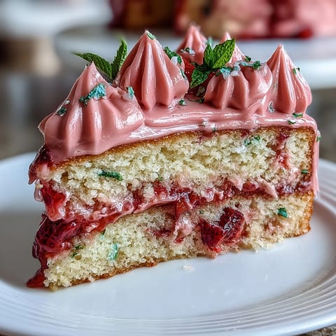 Pink Strawberry Lemonade Cake