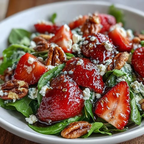 Spring Strawberry Arugula Salad