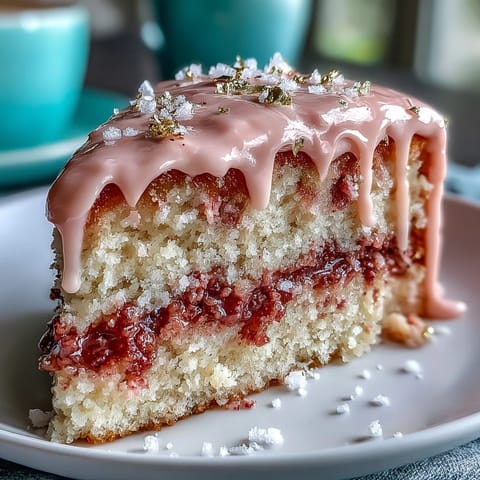 Elegant pink Bridal Shower Rosé Velvet Cake with shimmering gold drip detail.
