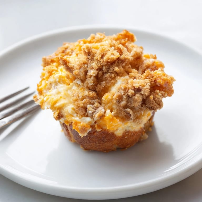 Spicy Buffalo Ranch Cream Cheese Pretzel Muffins bursting with flavor and creamy goodness inside.