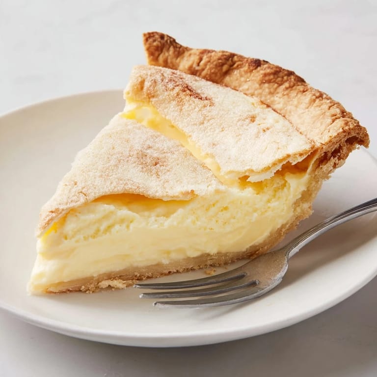 Nostalgic water pie cooling on a kitchen counter, perfect for a sweet dessert treat.  