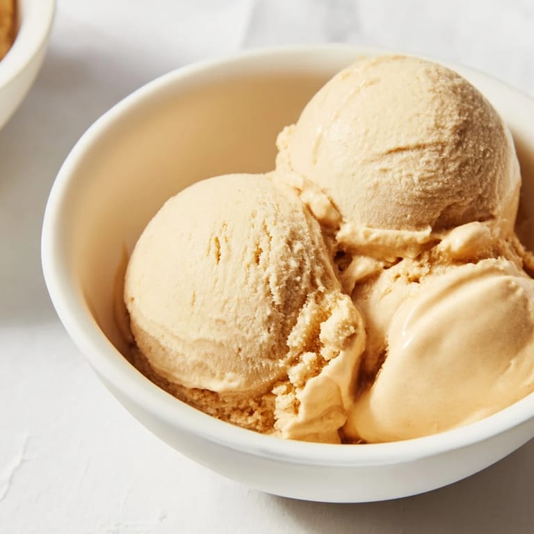 Frozen banana and peanut butter transformed into delicious, easy peanut butter banana ice cream.