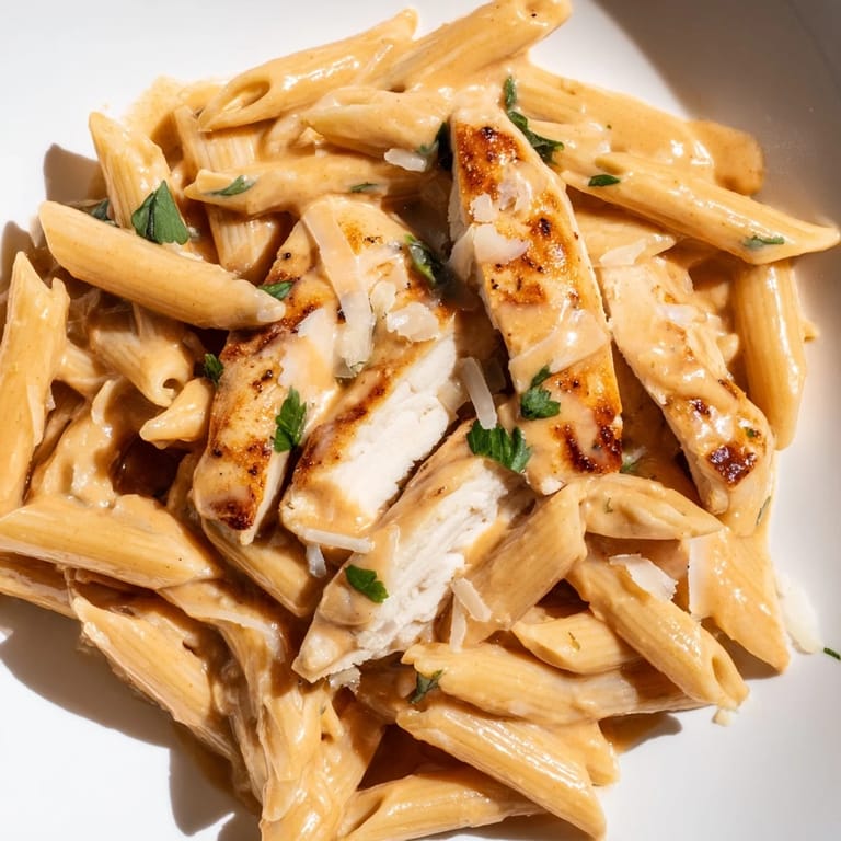 This Honey Chipotle Chicken Pasta dish is plated with golden seared chicken, creamy sauce, and fresh herbs for a bold American dinner.