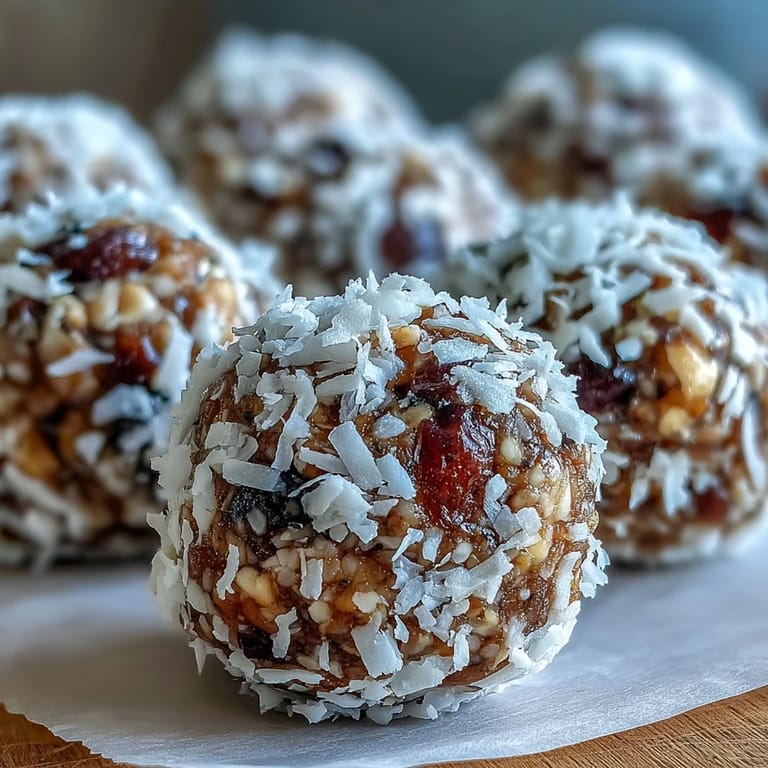 A close-up of Vegan Coconut Lime Energy Balls with Dates and Cashews revealing creamy cashew centers and bright lime zest flecks.
