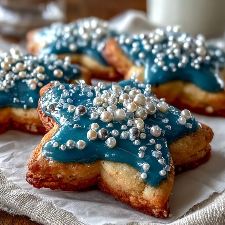 A batch of sugar cookies hand-decorated with the Pisces constellation in royal icing, accented with silver pearls for a celestial touch.