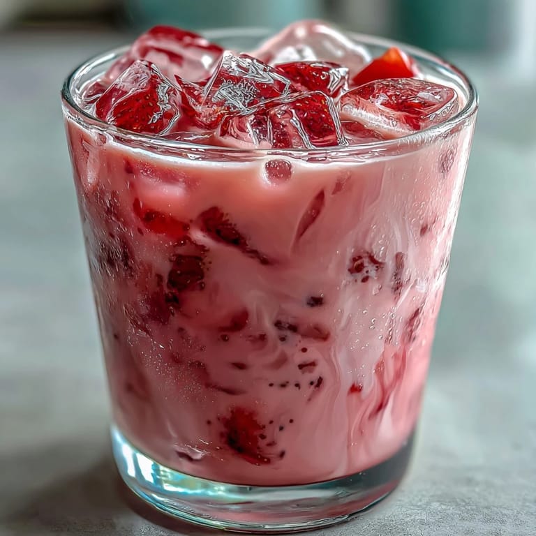 Sweet-tart berry refresher inspired by Pink Starburst candy, featuring a creamy pink swirl and bright citrus notes.